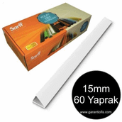 Sarff 15 mm Beyaz Üçgen Sırtlık 60 Yaprak Kapasiteli 100'lü Kutu Sırtlık