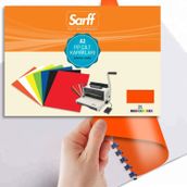 Sarff 450 Micron A3 Opak Turuncu PP Kapak 50'li Paket