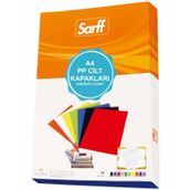Sarff 450 Micron A4 Şeffaf Yeşil PP Kapak 50'li Paket