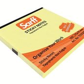 Sarff 75x75 mm 100 Yaprak Sarı Yapışkanlı Not Kağıdı
