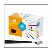 Sarff Yaka Kartı Ipi Klipsli Siyah 50LI