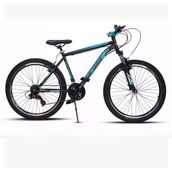 Sarissa Moon 26 Jant MTB Ön Amortisörlü Shimano 21 Vites V Fren Wake Gidon Siyah Mavi Dağ Bisikleti