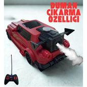 Şarjlı Duman Atan Oyuncak Araba - Stunt Spraycar - Kırmızı
