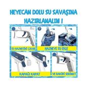 Şarjlı Elektrikli Su Tabancası Tam Otomatik 10M Fışkırtma Havuz Deniz Açık Hava Işıklı 300 ml Kapasiteli 500 Mah Bataryalı - Standart