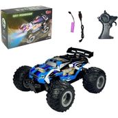 Şarjlı Uzaktan Kumandalı Full Fonksiyon 2.4g 1:18 High Off Road Araba - Mavi