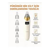 Şarjlı Vakumlu Siyah Nokta Temizleme Cihazı – 3 Kademe Güç, 5 Değiştirilebilir Başlık, LCD Ekran
