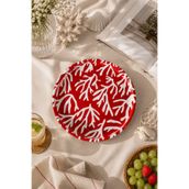 Sarkap Home 26 Cm Kırmızı Mercan Meyve Tabağı
