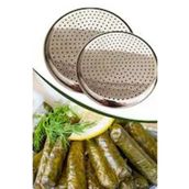 Sarma Dolma Tencere Kapağı Yapışmayı Önleyici Yaprak Sarma Pişirme Aparatı (2 Adet 22Cm 24Cm) Paslan