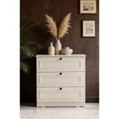 SARMOBİ Mira 3 Çekmeceli Şifonyer 78x79x43 cm Aytaşı – Country Tasarım