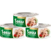Sasu Akdeniz Usulü Ton Balığı 4x160 G Bütün Dilim
