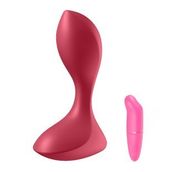 Satisfyer Backdoor Lover 12 Fonksiyonlu Titreşimli Şarjlı Anal Plug Vibratör+mini Vibratör