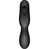 Satisfyer Curvy Trinity 2 Black Esnek Pürüzsüz Dokuya Sahip Emiş Yapabilen Titreşimli Vibratör+Jel