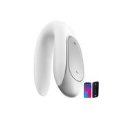 Satisfyer Double Fun White Telefon Kontrollü Ve Uzaktan Kumandalı Çiftler Için Vibratör