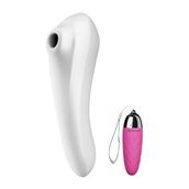 Satisfyer Dual Pleasure Titreşim&Emiş Modlu Telefon Uyumlu Vibratör+Mini Vibratör