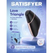 Satisfyer Love Triangle Black Klitoris Uyarıcı ve App Kontrollü Titreşimli Vibratör