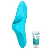 Satisfyer Teaser 12 Modlu Titreşimli Su Geçirmez Şarjlı Parmak Vibratörü+jel