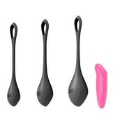 Satisfyer Yoni Power 2 Silikon 3 Adet Kegel Egzersiz Top Seti+mini Vibratör