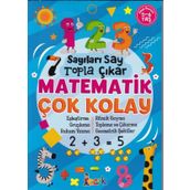 Sayıları Say Topla Çıkar Matematik Çok Kolay (5/6 Yaş) - Kolektif - Ema Yayınları