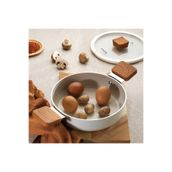 Schafer Ceramoni Krem 20 cm Seramik Kapaklı Sahan