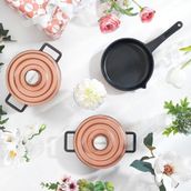 Schafer Pro Cast Mini 5 Parça Rosegold Döküm Tencere Seti