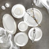 Schafer Superfine Bone Elixir 56 Parça Platin Yemek Takımı