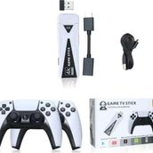 Schitec 4K Android Tv Stick Retro Game Konsol 10000 Oyunlu 64 gb Beyaz Oyun Konsolu