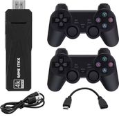 Schitec 4K Android Tv Stick Retro Game Konsol 10000 Oyunlu 64 gb Siyah Oyun Konsolu