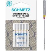 SCHMETZ / 5 dikiş makinesi iğnesi / Streç / 130/705 H-S / iğne kalınlığı 75/11 / her standar