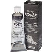Schmincke Kohle Liquid Charcoal Sıvı Kömür 35 ml Grape Seed Black Füzen Kalem