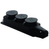 Schneider 3201-366-0301 Kauçuk Üçlü Grup Priz