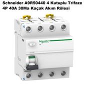 Schneider A9R50440 İıdk Ac Serisi 4x40A 30Ma Ac Kaçak Akım Rölesi