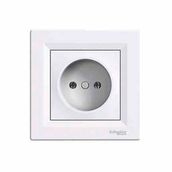 Schneider B60486048 Beyaz Asfora Topraklı Priz