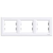 Schneider Electric EPH5800321 Asfora Beyaz 3lü Yatay Çerçeve
