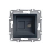 Schneider EPH4100171 Asfora Antrasit RJ11 Tek Çıkışlı Telefon Prizi