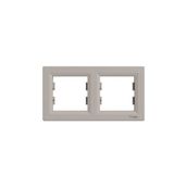 Schneider EPH5800269 Asfora Bronz 2'li Yatay Çerçeve
