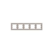 Schneider EPH5800569 Electric Asfora Bronz Beşli Yatay Çerçeve