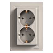 Schneider EPH9900169 Çerçeveli Asfora Bronz İkili Topraklı Priz