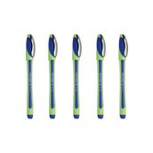 SCHNEIDER Mavi Ince Uçlu Keçeli Kalem Fineliner Xpress 0.8 Mm 5 li Paket