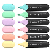 Schneider Pastel Renkler 6'lı Set Job 150 Fosforlu Kalem
