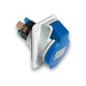 Schneider PKY32F423 Pratika 200-250V AC 3x32A 2P+E Monofaze IP44 Hızlı Bağlantı Eğik Makine Prizi