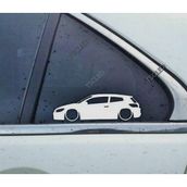 Scirocco Mk3 Kelebek Cam Oto Sticker 2 Adet