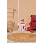 scoco Lüx Pembe Ahşap Bebek Salıncak Tavana Asılan Çocuk Salıncağı