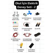 Scordion Okul İçin Elektrik Deney Seti 2 – 12 Parça Kiti, Dayanıklı, Sürdürülebilir, Güneş Paneli