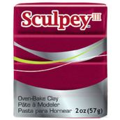 Sculpey III 1140 Deep Red Pearl Polimer Kil
