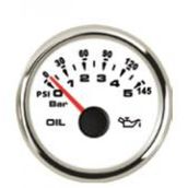 Sealux Yag Basinc Gostergesi 0-5Bar Ø52mm Beyaz 12-24V