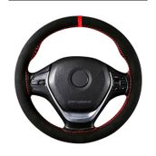 Seat Ibiza Alcantara Kırmızı Yüzüklü Dikmeli Direksiyon Kılıfı
