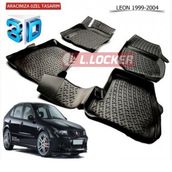 Seat Leon 1999-2005 3D Havuzlu Paspas