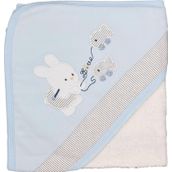 Sebi 9879 75x75 cm Balıkçı Tavşan Bebek Banyo Havlusu