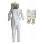 Sedef Beekeeping 04301 Tulum Maske + Uzun Eldiven Arıcı Tulum Kıyafet Seti