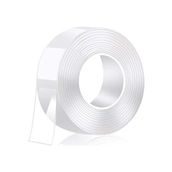Şeffaf Çift Taraflı Bant – 3cm x 2m, Yıkanabilir, Güçlü Yapışkan, Iz Bırakmaz, Çok Amaçlı Sabitleyici Bant - Option-1 - 0 - Siyah - 1 Adet